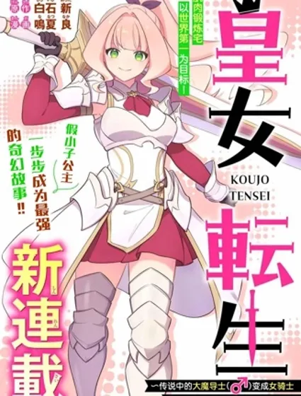 皇女轉生  ~傳說中的大魔導士（♂）變成女騎士、創立傳說的大小姐騎士團開無雙~封面