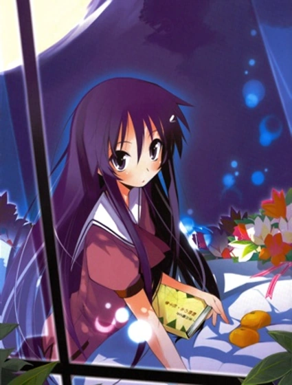 仰望半月的夜空畫集封面